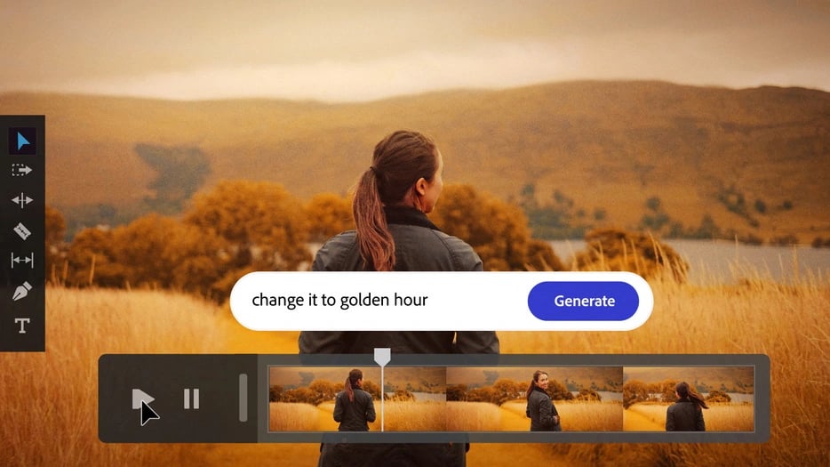 テキストによる簡単な指示で動画を編集できる