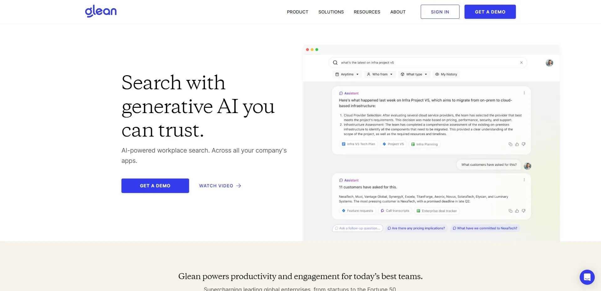 Gleanの公式サイト