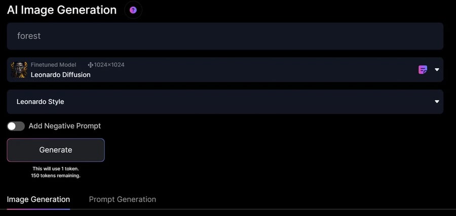 Text to Image機能を使用する例
