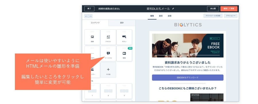 メールマーケティング機能