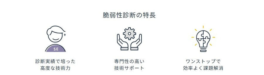 脆弱性診断の特長
