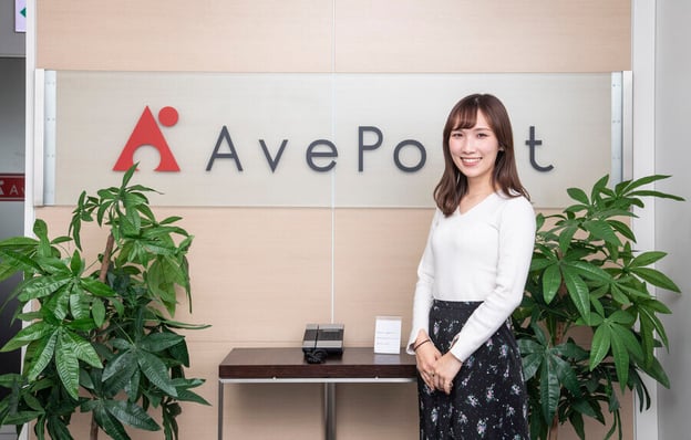 AvePoint Japan株式会社のマーケティング担当者へのインタビュー風景