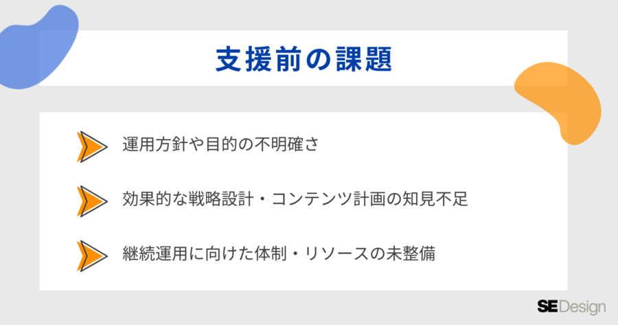 N社様導入事例：支援前の課題