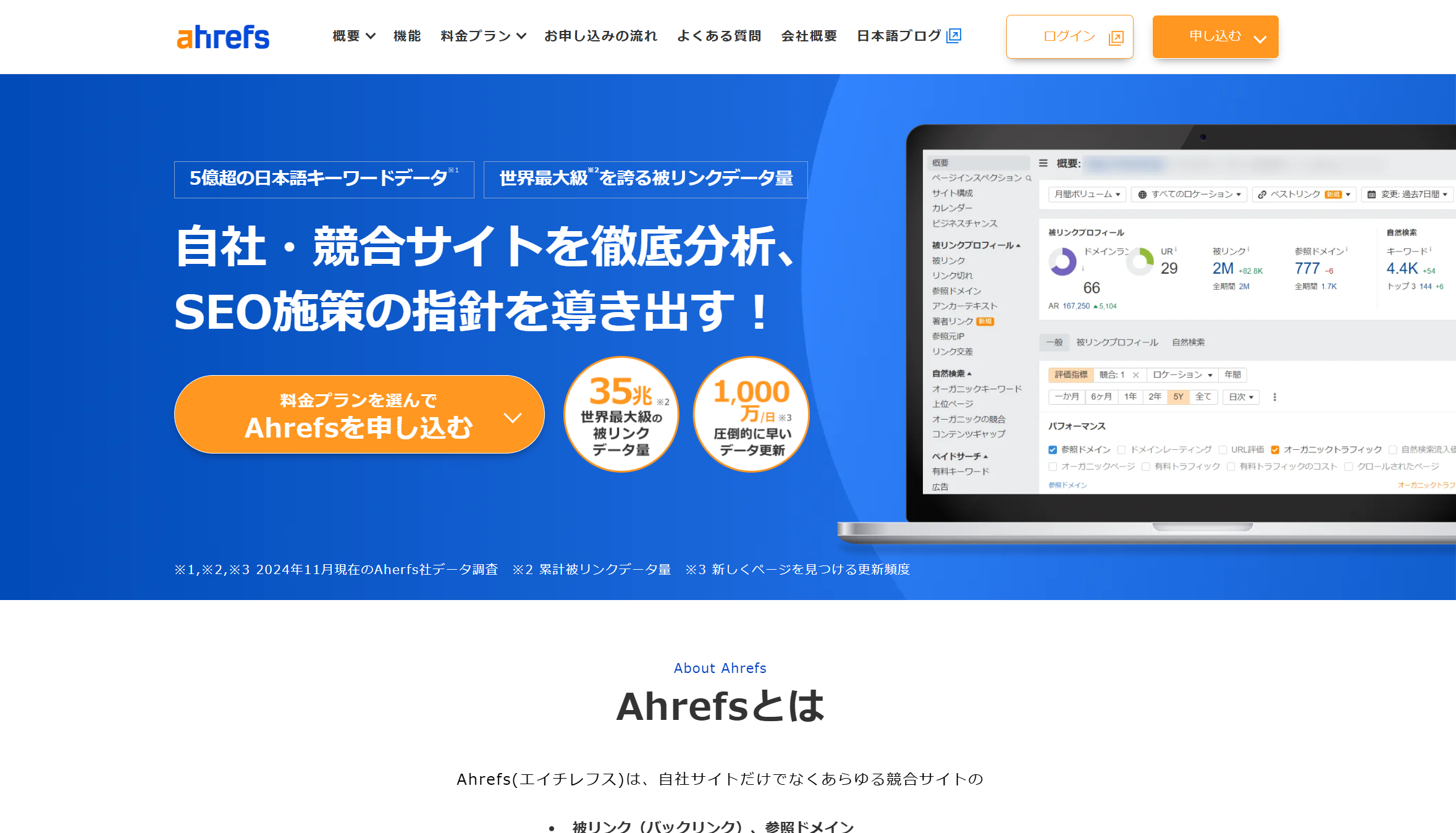 エイチレフスのサイト
